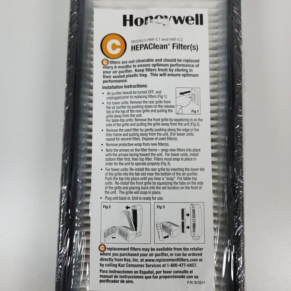 NEW Honeywell HEPAClean C Replacement Air Purifier‎ Filters HRF-C1 & HRF-C2